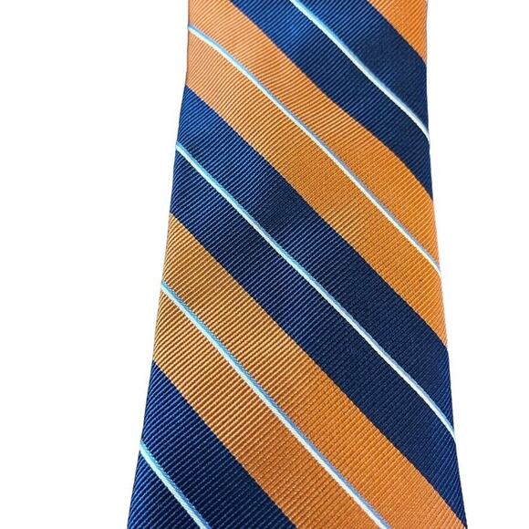 Jos A Bank Joseph Mens Traveler Stain Resistant Diagonol Stripe Necktie Tie Silk - Picture 10 of 16